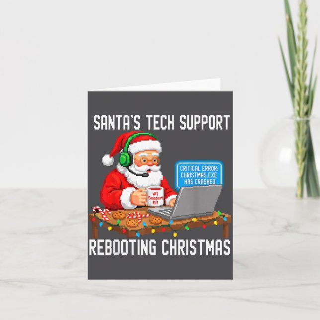 Cartão Support Rebooting Tech Santa's Smile (Frente)