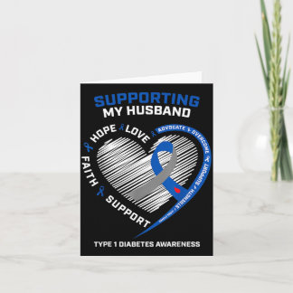 Cartão Support Type One Diabetic Husband Type 1 Diabetes