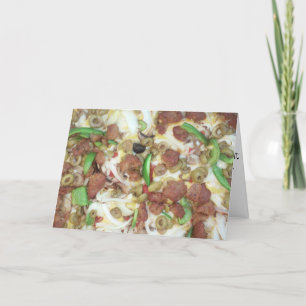 Cartão "Supreme Pizza" Birthday Card