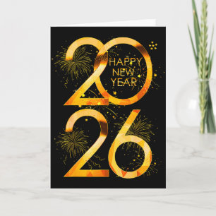 Cartão Suprimentos para Festa de Ano Novo 2026 Família Co
