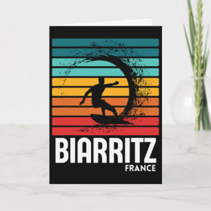 Cartão Surf Biarritz França Praia Vintage Retro Surf M