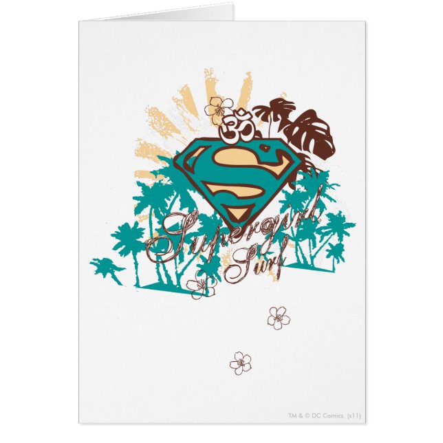 Cartão Surf Supergirl (Frente)