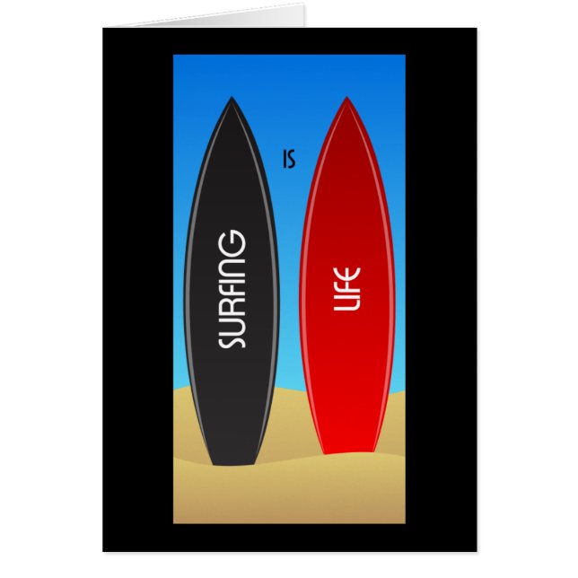 Cartão Surfar é zen da vida (Frente)
