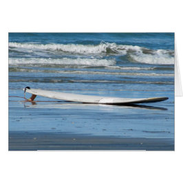 Cartão Surfboard na praia