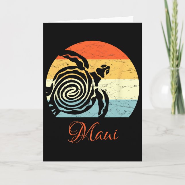 Cartão Surfe em Maui (Frente)