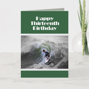 Cartão Surfer Happy Third Birthday Card