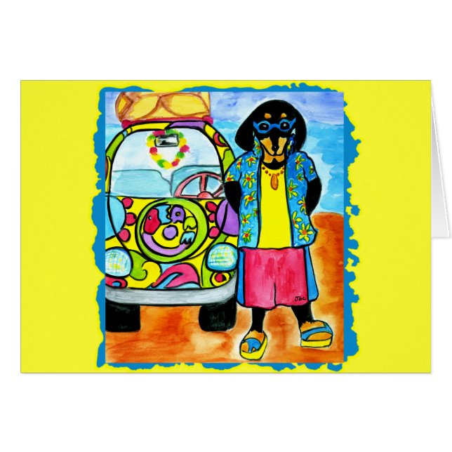 Cartão Surfer Joe's Van (Frente Horizontal)