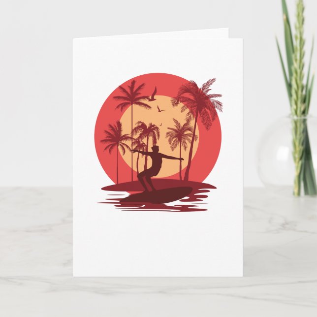 Cartão Surfing Paradise (Frente)