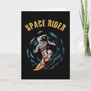 Cartão Surfista do Astronauta Espacial Rider