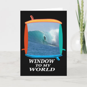 Cartão Surfista, Surf, Ondas, Oceano, Prancha de Surfe Ja