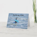 CARTÃO SURFS PARA CIMA ***SON** - ANIVERSÁRIO FELIZ<br><div class="desc">Este cartão é "legal" e espero que o envie ao SEU FILHO para o aniversário dele! Se você quiser personalizar o dentro de verso e sair. Obrigados para passar por uma das minhas oito lojas!!</div>