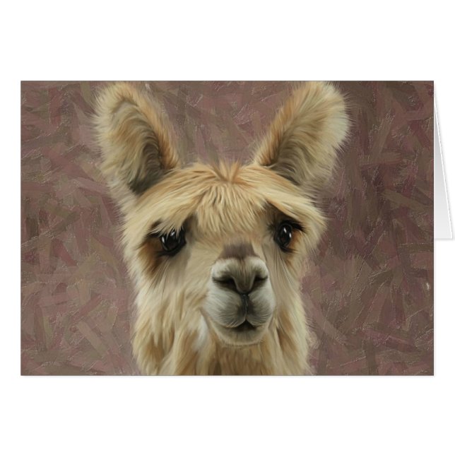 Cartão Suri Alpaca (Frente Horizontal)