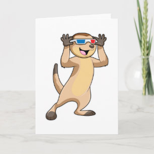 Cartão Suricata com Óculos