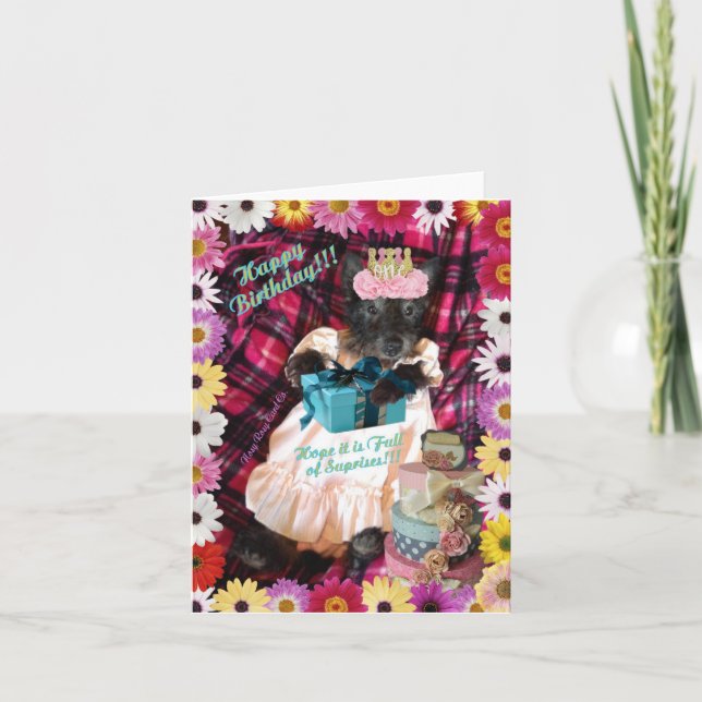 Cartão Surpresa de aniversário (Frente)