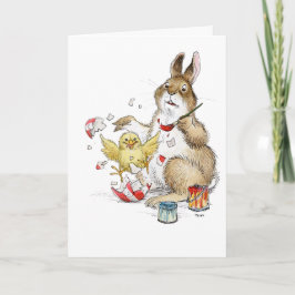 Cartão surpresa de pintura de Ovo de Páscoa!