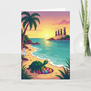 Cartão Surpresa de Praia Tropical