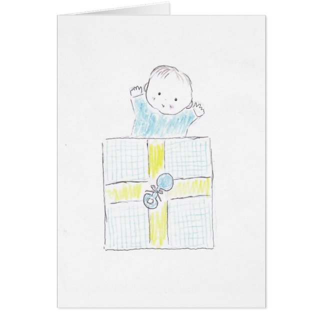 Cartão Surpresa do bebê (Frente)