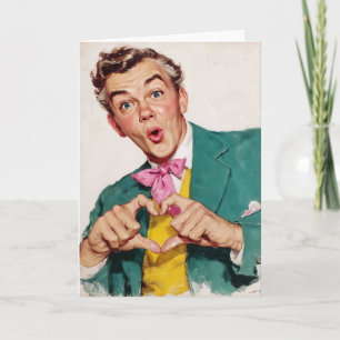 Cartão Surpresa Vintage com Coração