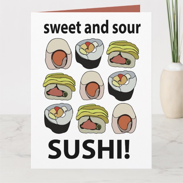 Cartão Sushi Sweet e Sour Sushi (Frente)