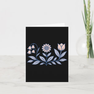 Cartão Sutil Boho Flowers Anti Trump