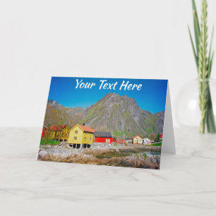 Cartão Svolvaer personalizável, Noruega
