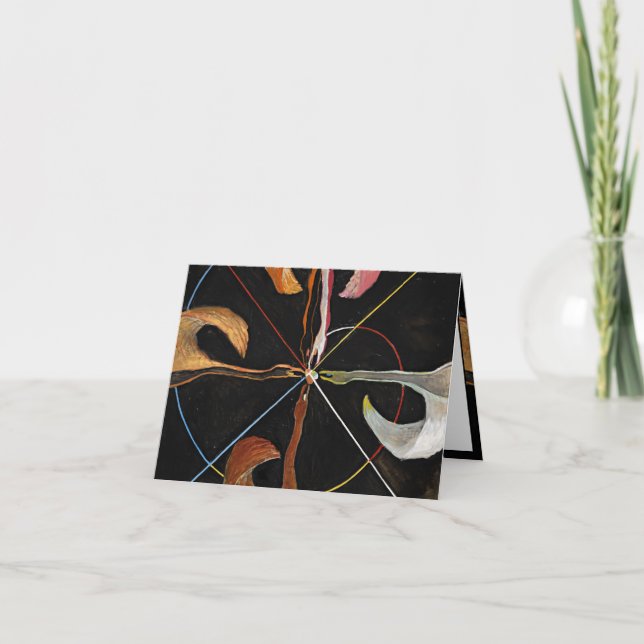 Cartão Swan, Grupo IX, nº 7, por Hilma af Klint (Frente)