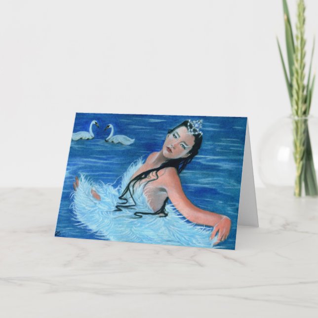 Cartão Swan Lake Princess Card (Frente)