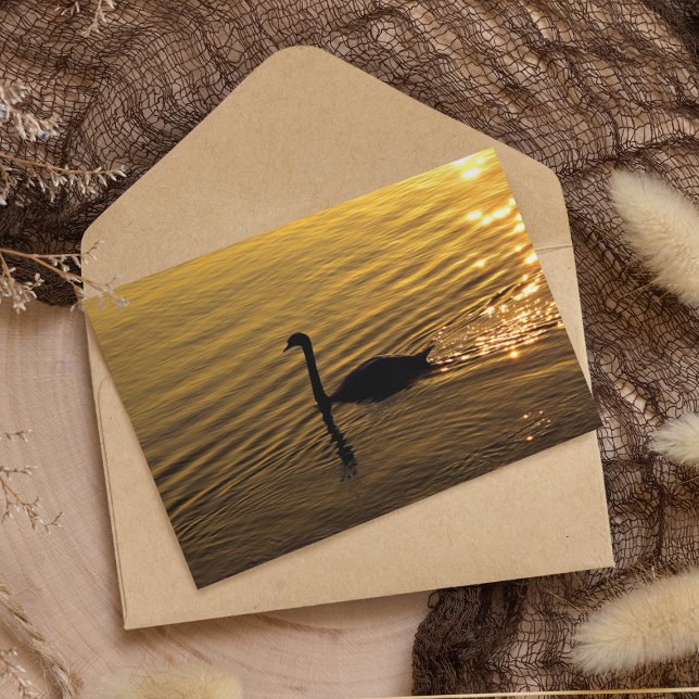 Cartão Swan ouro (Criador carregado)