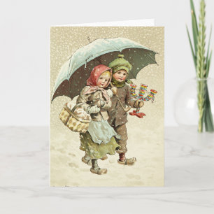 Cartão Swedish Christmas Scene - Jenny Nystrom