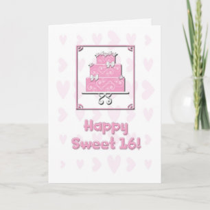 Cartão Sweet 16 Birthday Card