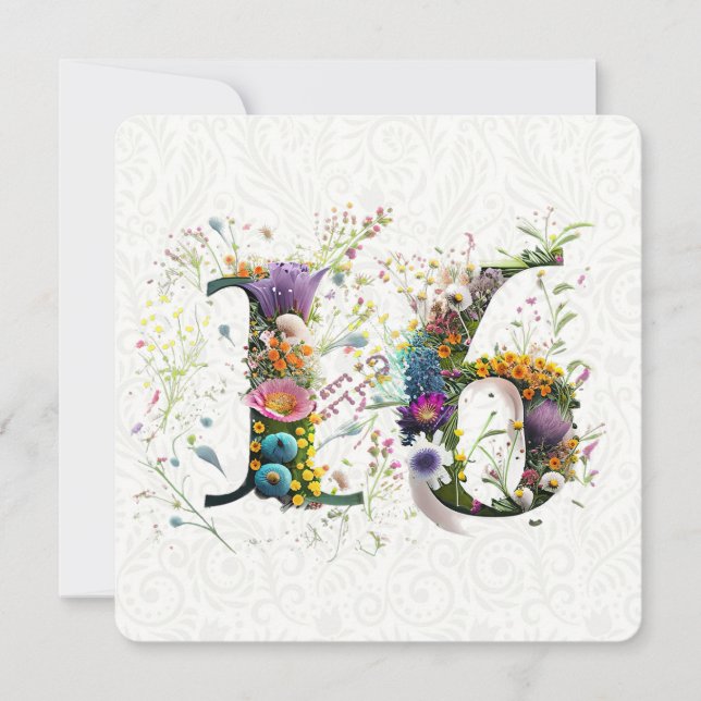 Cartão Sweet 16 Happy Birthday Wildflower Text (Frente)