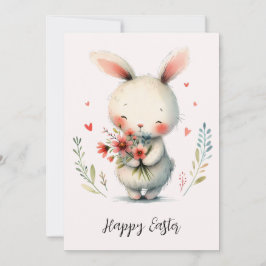 Cartão Sweet Bunny & Blooms – Easter Joy