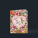 Cartão Sweet Confections Cute Pastry<br><div class="desc">All cute pastel pastry,  food and sweet confections with a tea party setting,  tea cups,  pastries,  candle drum,  bird,  cat,  butterfly,  bee,  dragonfly,  cute things and etc</div>