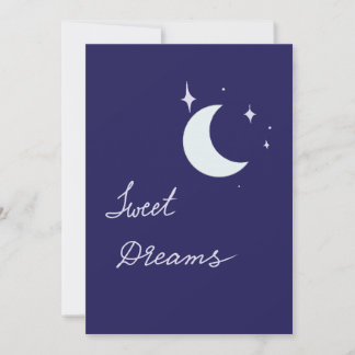 Cartão Sweet dreams moon card