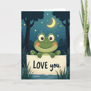 Cartão Sweet Frog Love You