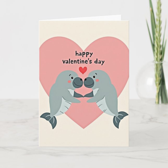 Cartão Sweet Marine Valentines Day Card (Frente)