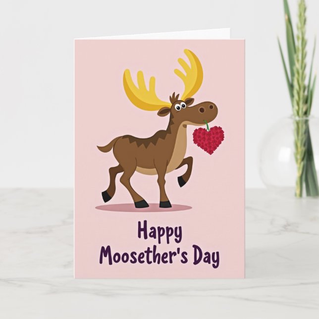 Cartão Sweet Moosethers Day Floral Card (Frente)