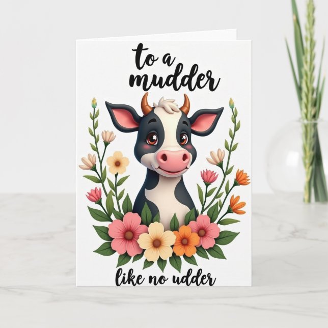 Cartão Sweet Mudder Like No Udder Card (Frente)