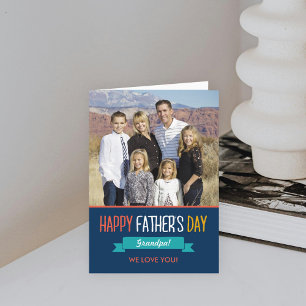 Cartão Sweet Ribbon Fathers Day Photo Card