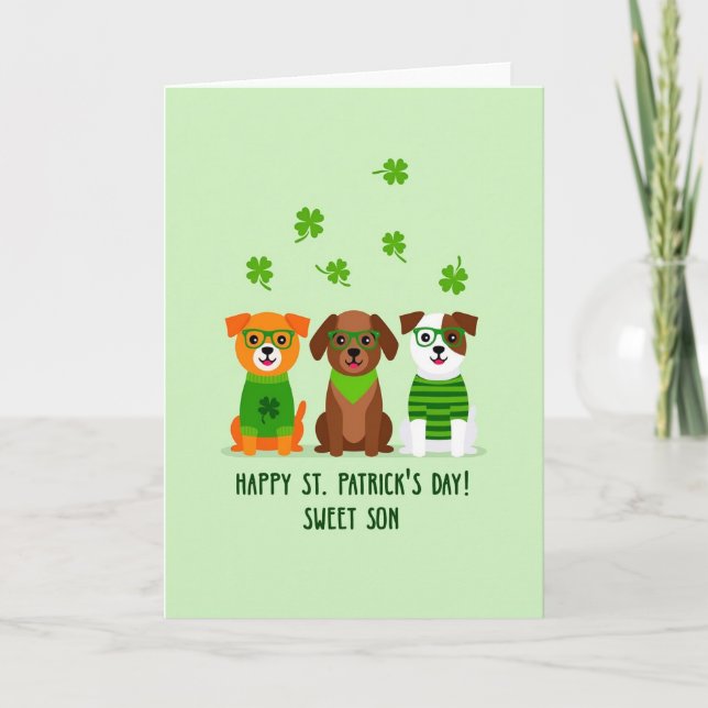 Cartão Sweet Son Happy St Patricks Day Card (Frente)