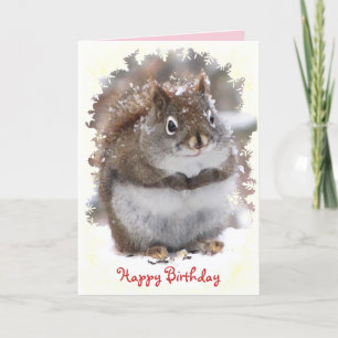 Cartão Sweet Squirrel Birthday