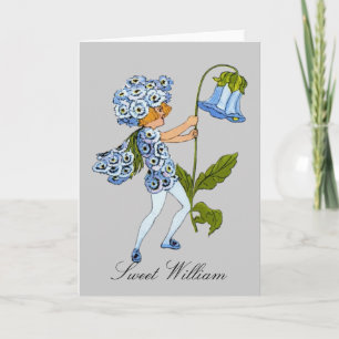 Cartão Sweet William - Flower Children Vazio Notecard