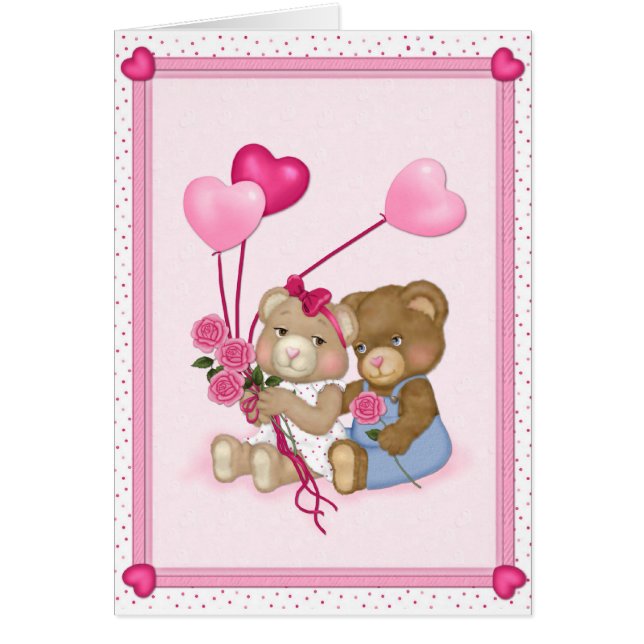 Cartão Swetheart Bears (Frente)