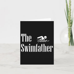 Cartão Swimdad Pai Swimmer Dia de os pais da Vida