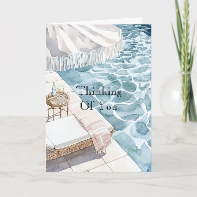 Cartão Swimming Pool Thinking of You (Frente)