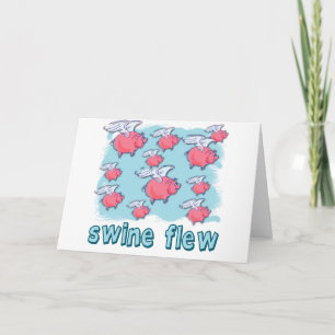 Cartão Swine Flu Humor Products