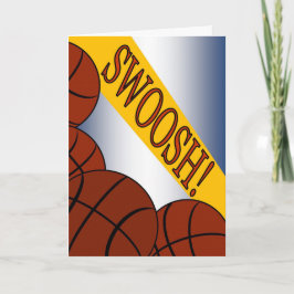 Cartão Swoosh! Sucesso Congrats do basquetebol