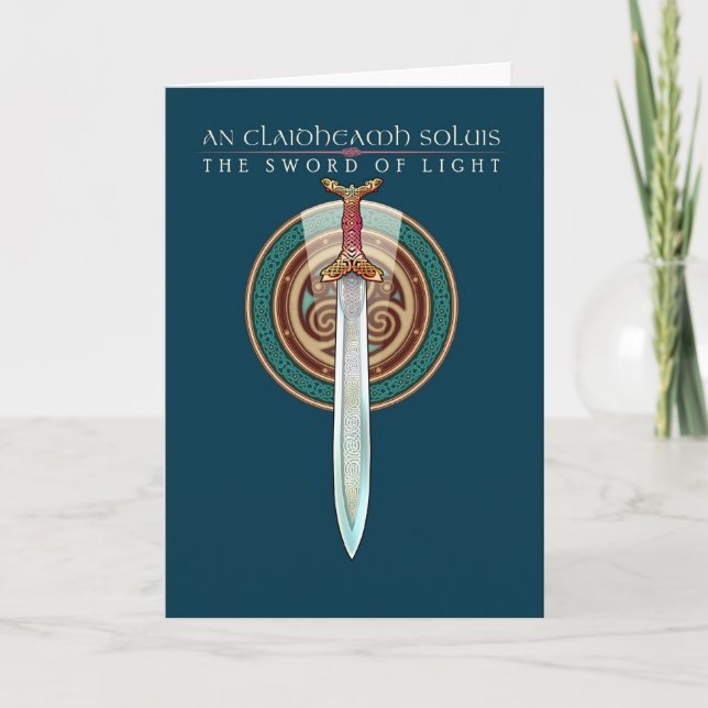 Cartão Sword of Light Greeting Card (Frente)