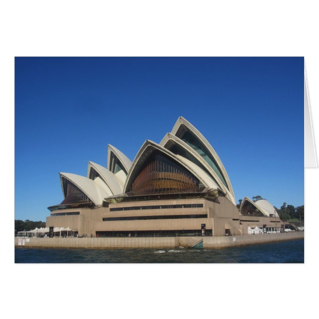 Cartão sydney da casa de ópera (Frente Horizontal)