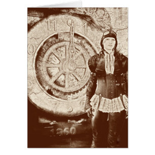 Cartão Sylvia Steampunk